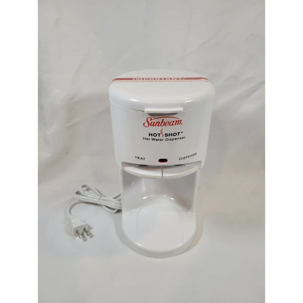 Vintage Sunbeam Hot Shot Hot Water Dispenser 3211 White Sealed Unit No Box
